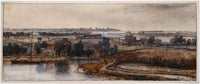 River Landscape with a Town on the Horizon